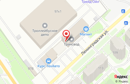 Столовая №22 на улице Ленинградской на карте