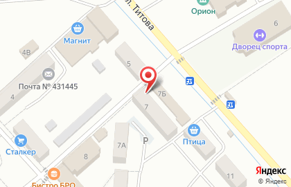 Рузаевская городская телесеть в переулке Титова на карте
