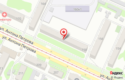 Цирюльня на улице Антона Петрова на карте