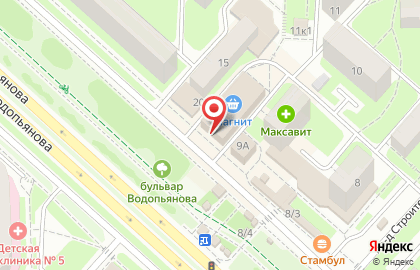 Магазин Рубль Бум и 1b.ru в 15-ом микрорайоне на карте