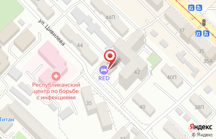Отель RED#Аврора в Железнодорожном районе на карте