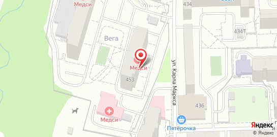 Детская клиника МЕДСИ на улице Карла Маркса, 453 на карте