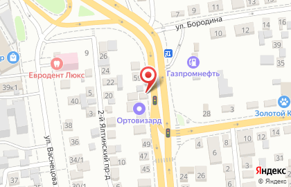 Магазин автозапчастей для иномарок на Ялтинской улице на карте