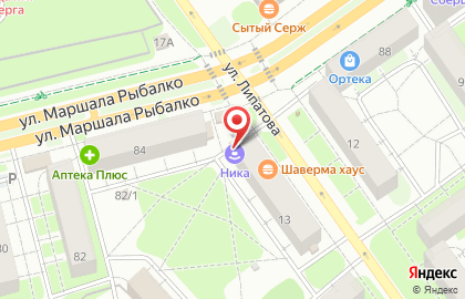Магазин бытовой химии Золушка в Кировском районе на карте