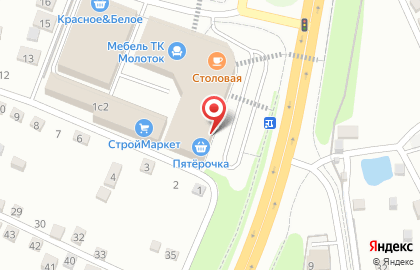 Универсам Пятёрочка в проезде Авиаторов на карте