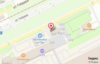 Автоцентр Автоплюс на улице Гайдара на карте