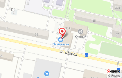 Универсам Пятёрочка на улице Щорса на карте