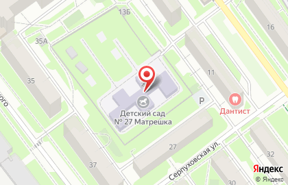 Детский сад №27 на Серпуховской улице на карте