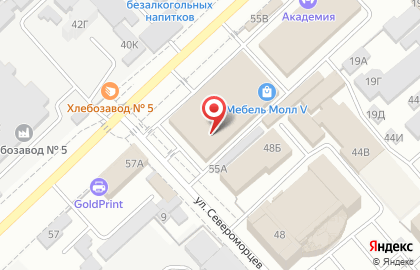 Ангажемент на Козловской улице на карте