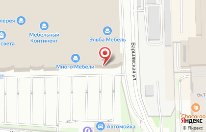 Фабрика мебели Эльсинор на Варшавской улице на карте