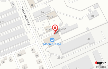 Торгово-сервисная компания Мастер-Авто на Харьковской улице на карте