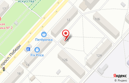 Магазин стальных дверей Torex на проспекте Победы на карте