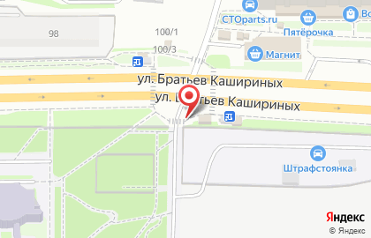 Супермаркет АККОРД на улице Братьев Кашириных на карте