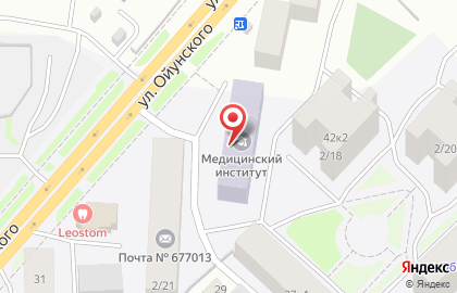 Северо-Восточный федеральный университет им. М.К. Аммосова в Октябрьском районе на карте
