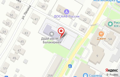 Владимирская Автомобильная Школа ДОСААФ России в Гусь-Хрустальном на карте