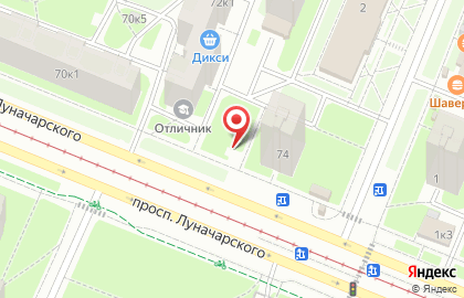 Продуктовый магазин в Санкт-Петербурге на карте