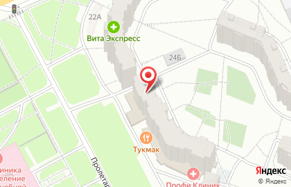 Центр развития интеллекта Seven Kids на Пролетарской улице на карте