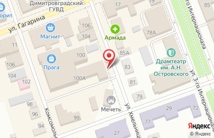 Московский финансово-юридический университет на улице Хмельницкого на карте