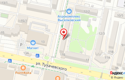 Магазин Верные друзья на проспекте Ворошилова на карте