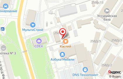 Кафе Каспий на улице Некрасова на карте