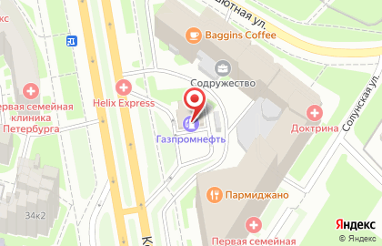 АЗС Aero на Коломяжском проспекте на карте