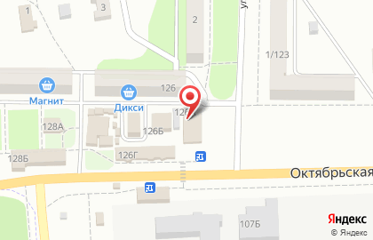 Кондитерский магазин Вкусняшка на Октябрьской улице на карте