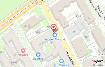 Магазин керамической плитки и керамического гранита Kerama Marazzi в Адмиралтейском районе на карте