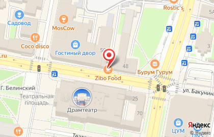 Магазин Хороший хлеб в Железнодорожном районе на карте