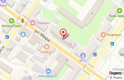 Ваша аптека на улице Мира на карте