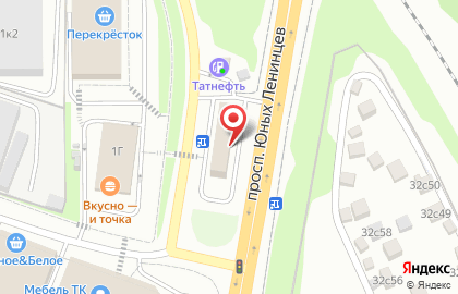Техцентр Перекрёсток на проспекте Юных Ленинцев на карте