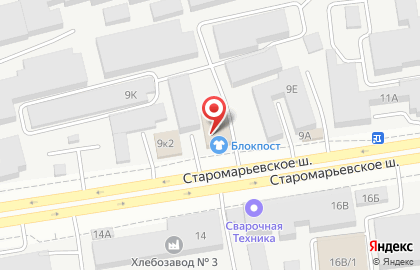 БлокПОСТ на Старомарьевском шоссе на карте