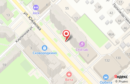 Ценопад на улице Южакова на карте