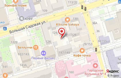 Юго-Западный банк Сбербанка России на Большой Садовой улице, 126 на карте