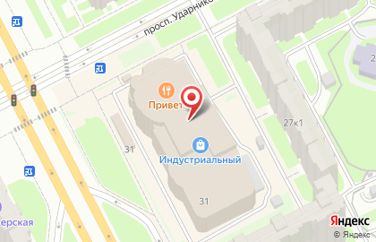 Зоомагазин ЗооОптТорг.рф на Индустриальном проспекте на карте