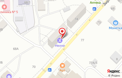Парикмахерская Нелли в Орджоникидзевском районе на карте