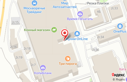 Московский конный магазин на Электродной улице на карте