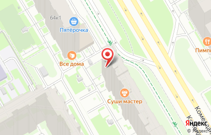 Супермаркет напитков Ароматный мир на ​Комендантском проспекте на карте