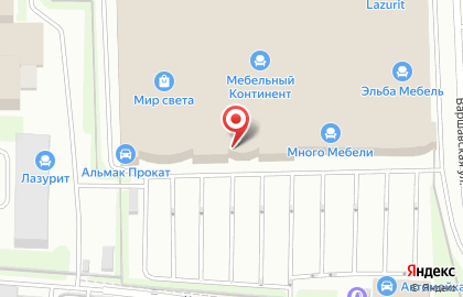 Магазин мягкой мебели Dream land на Варшавской улице на карте
