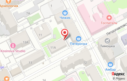 Квант на Петропавловской улице на карте