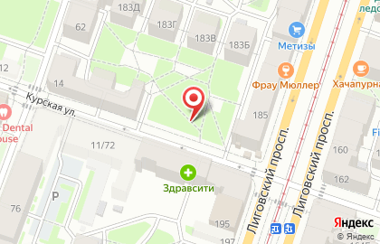 Магазин по продаже фруктов и овощей в Фрунзенском районе на карте