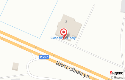Автосалон РЕНО центр СИАЛАВТО на Шоссейной на карте
