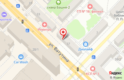Магазин Швейный клуб на улице Ватутина на карте
