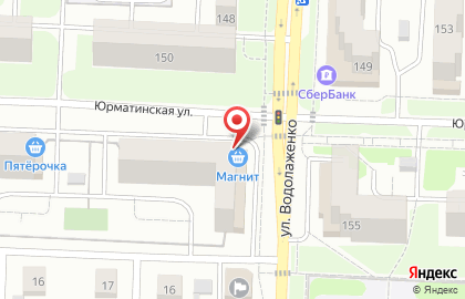 Супермаркет Магнит в Уфе на карте