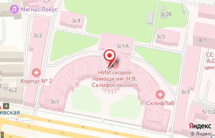 МГМСУ, Московский государственный медико-стоматологический университет им. А.И. Евдокимова на Сухаревской на карте