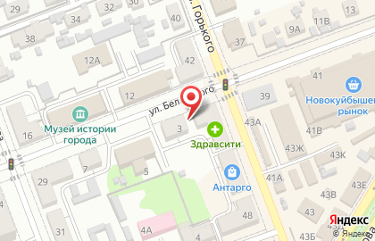 Строитель на улице Белинского на карте