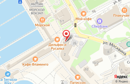 Ресторан Рис на улице Москвина на карте