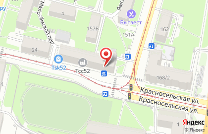 Продуктовый магазин Орион на Красносельской улице на карте
