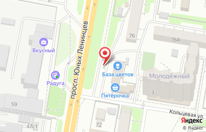 Пекарня Донеретт на проспекте Юных Ленинцев на карте