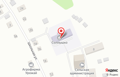 Детский сад Солнышко на Школьной улице на карте