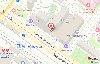 Салон офисной мебели Мк-офис на Зыряновской улице на карте